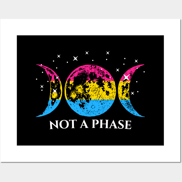 Funny Pansexual Pride Flag Not A Phase Wall Art by BrightGift